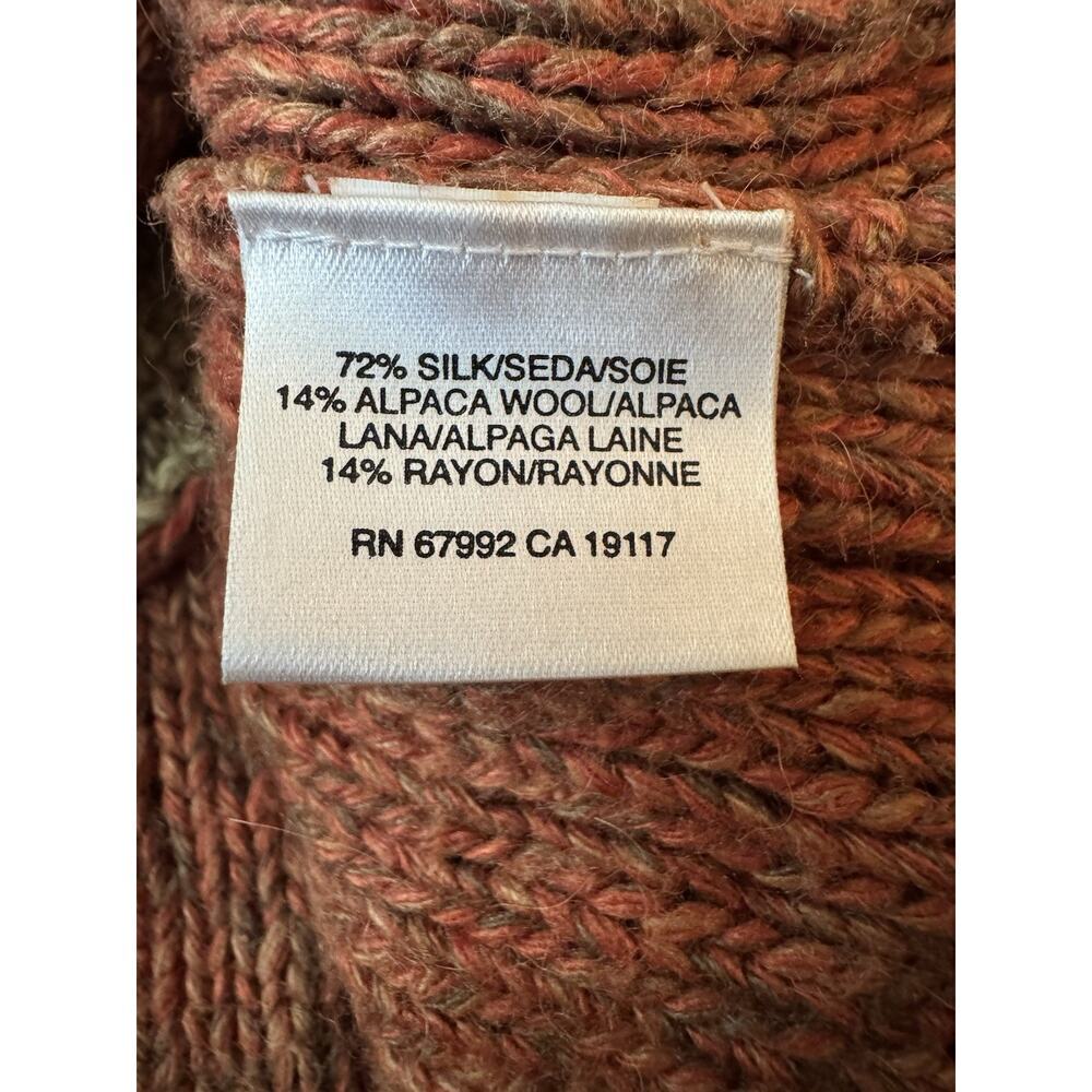 Sigrid Olsen Hand Knitted Sweater Women’s Multicolor Silk Alpaca Size PS - Picture 7 of 8